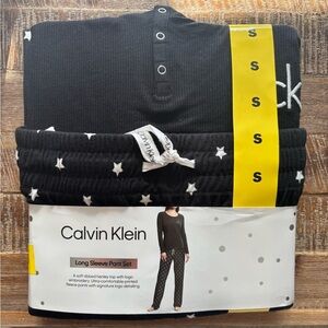 Calvin Klein Black and White Star Pajama Set